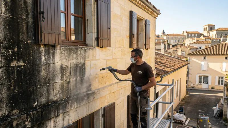 Nettoyage de façade en pierre : comment l'hydrogommage a sauvé cette maison à Angoulême (Charente) en 2026